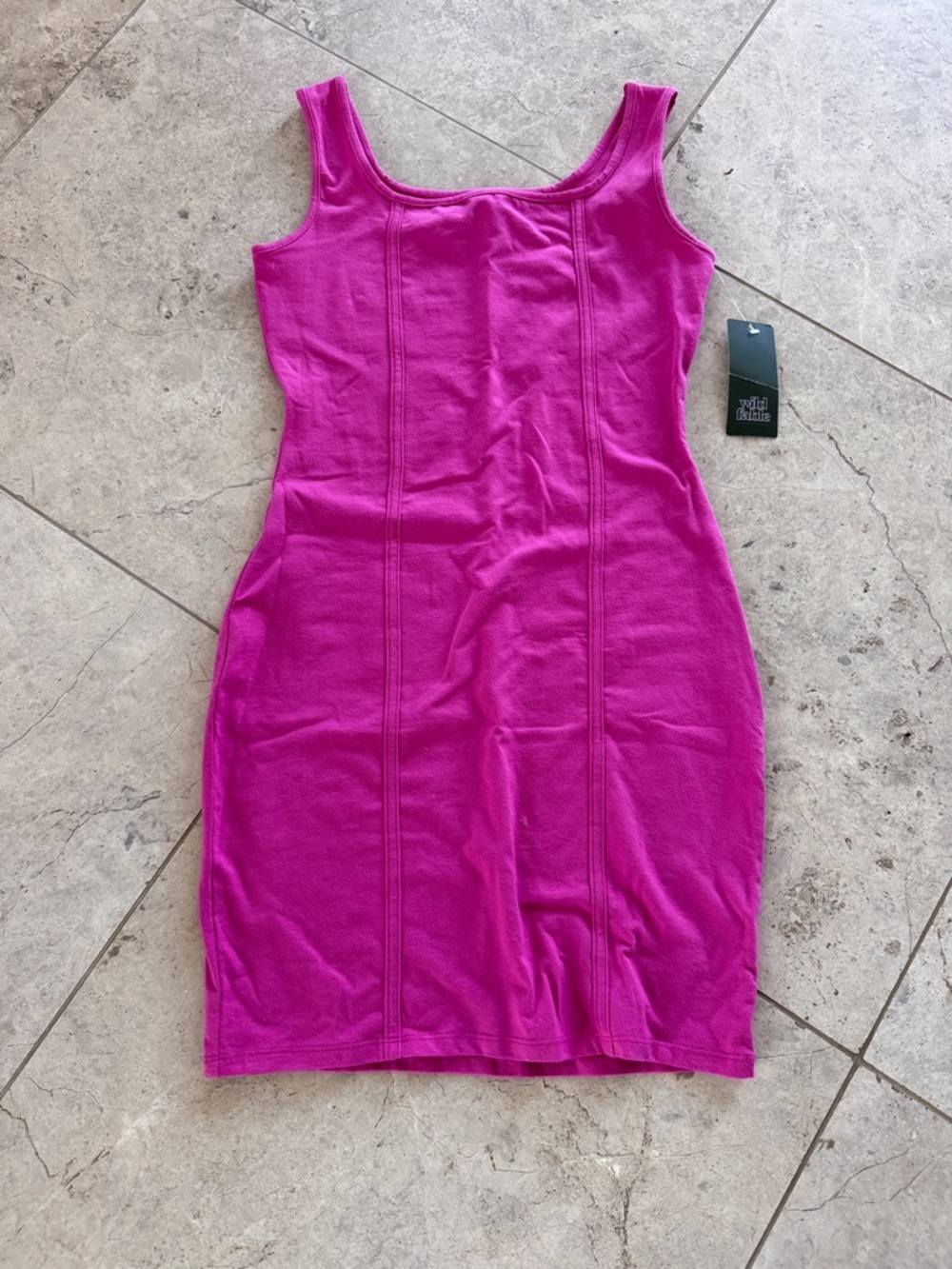 Sleeveless Fuchsia Bodycon Dress